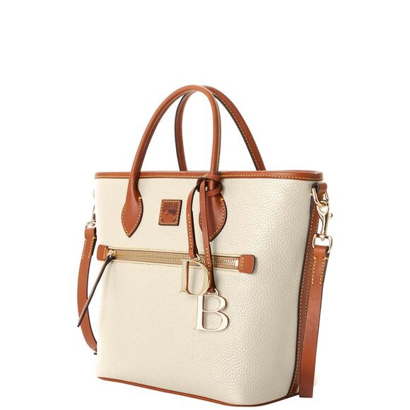 Dooney & Bourke Pebble Grain Handle Tote - Bone - Picture 2 of 4